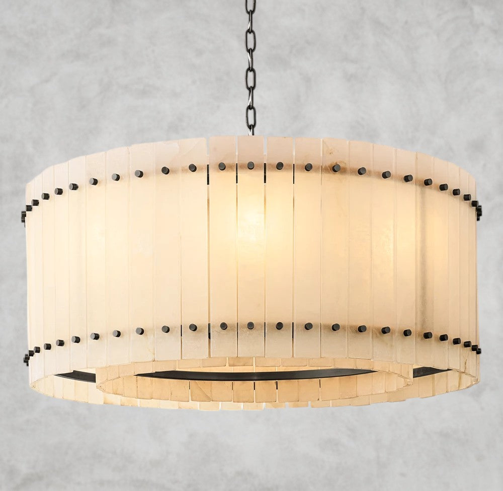 San Marco Alabaster Round Chandelier 22", 37", 48", 60"